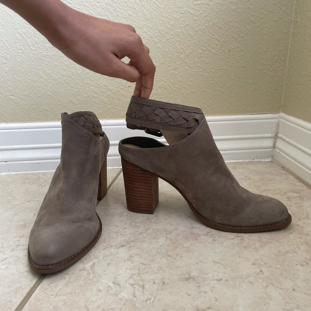 Grey Suede Aldo Booties